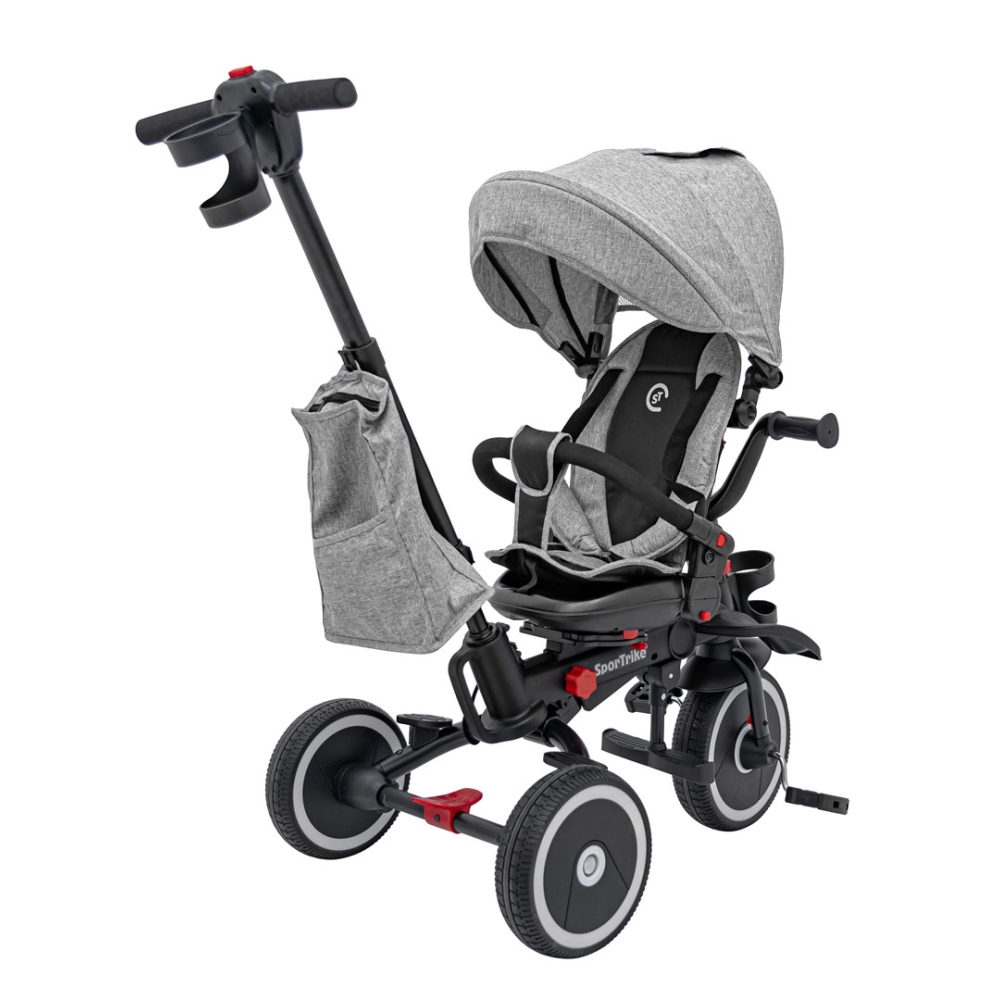 RIDER triratis pilkas SPORTRIKE-Judėjimui, Triratukai vaikams-e-vaikas