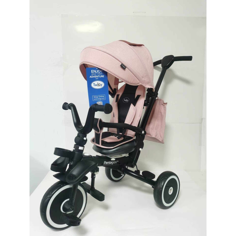 RIDER Rožinis SPORTRIKE triratis-Judėjimui, Triratukai vaikams-e-vaikas