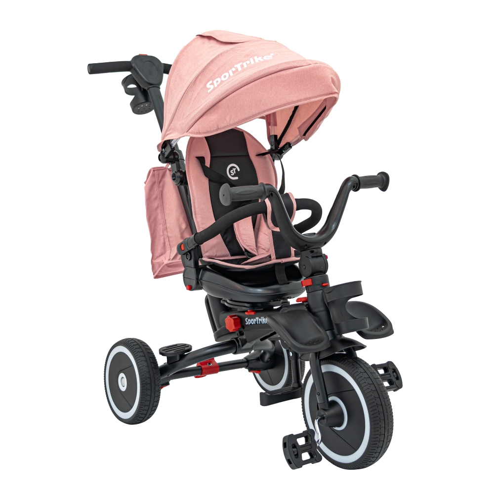 RIDER Rožinis SPORTRIKE triratis-Judėjimui, Triratukai vaikams-e-vaikas