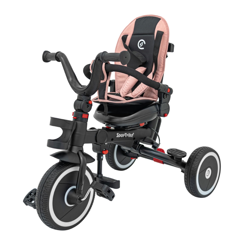 RIDER Rožinis SPORTRIKE triratis-Judėjimui, Triratukai vaikams-e-vaikas