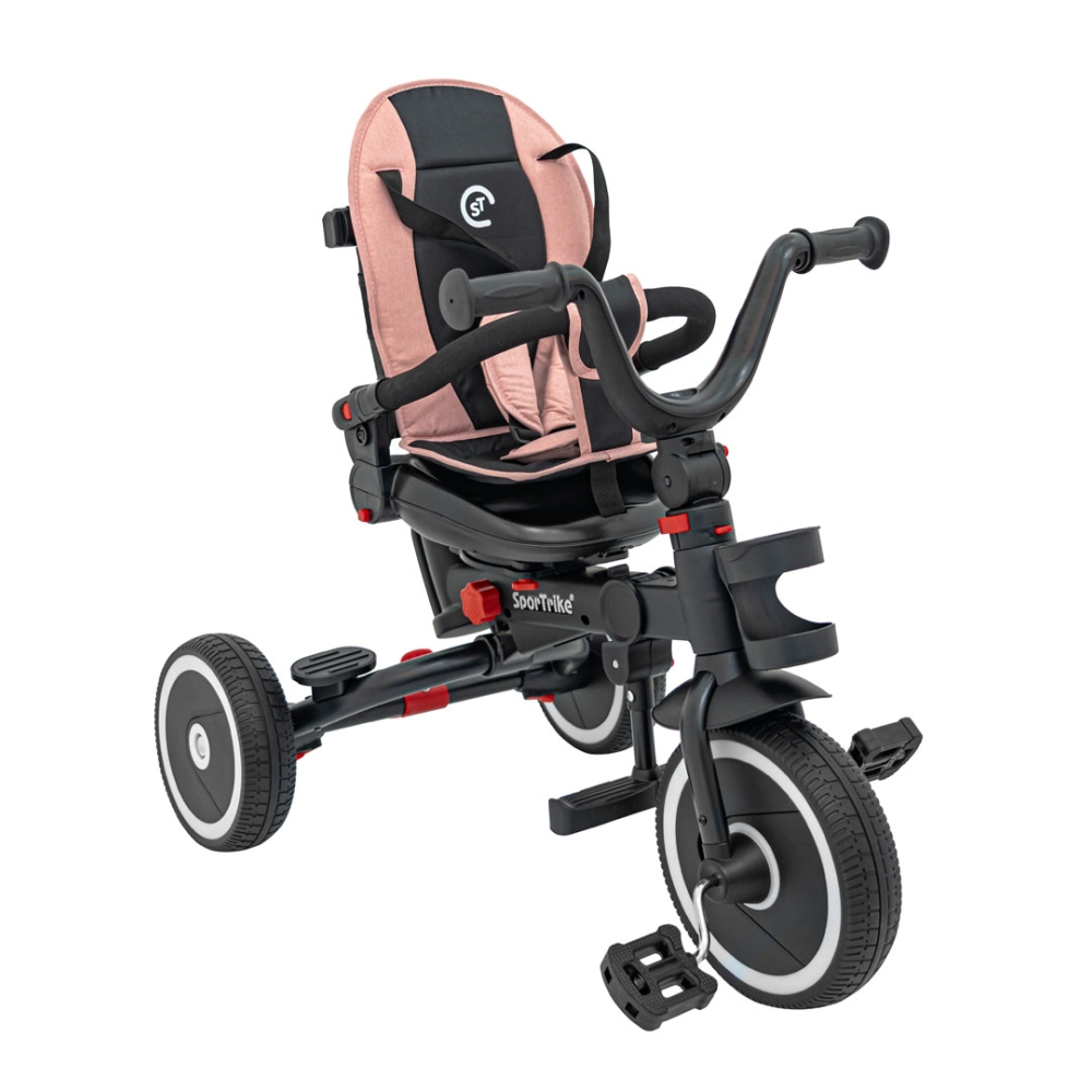 RIDER Rožinis SPORTRIKE triratis-Judėjimui, Triratukai vaikams-e-vaikas