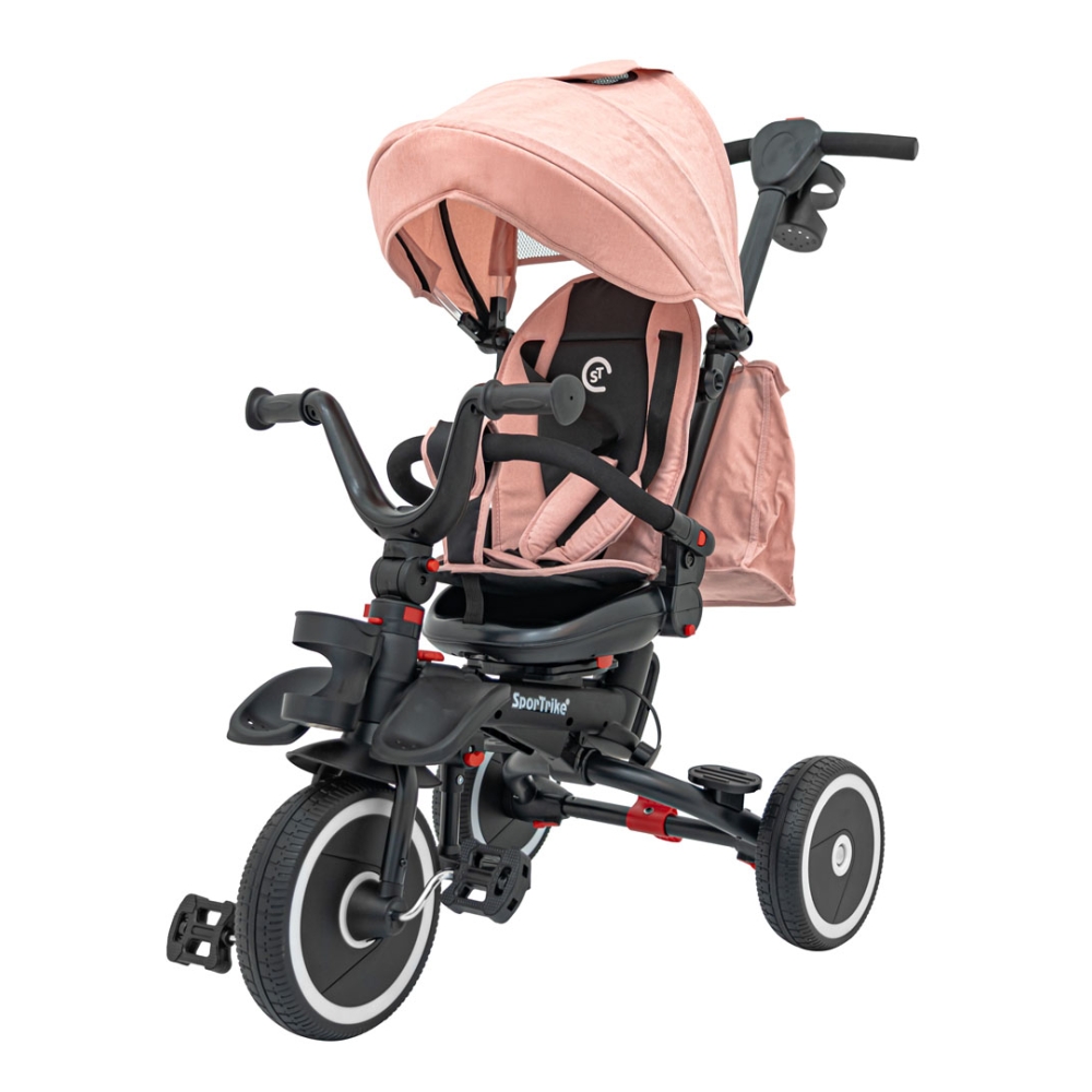 RIDER Rožinis SPORTRIKE triratis-Judėjimui, Triratukai vaikams-e-vaikas