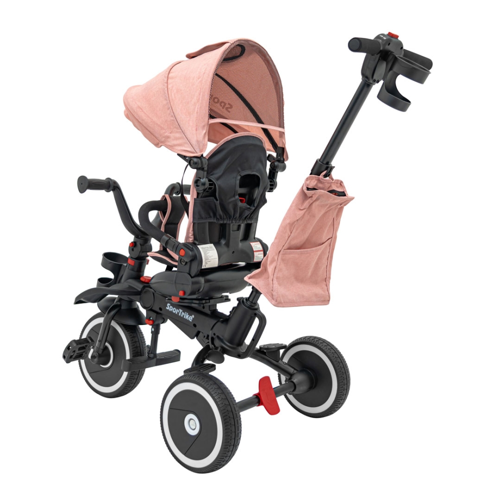 RIDER Rožinis SPORTRIKE triratis-Judėjimui, Triratukai vaikams-e-vaikas
