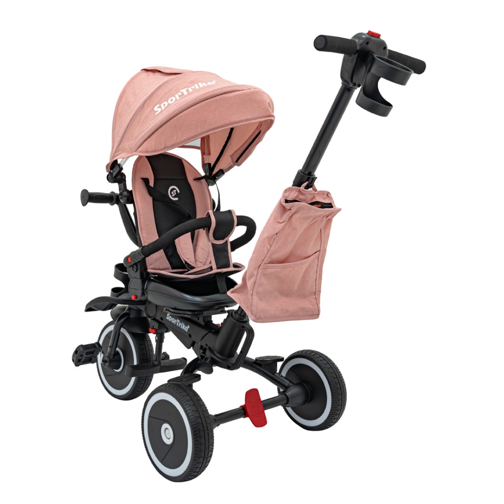 RIDER Rožinis SPORTRIKE triratis-Judėjimui, Triratukai vaikams-e-vaikas