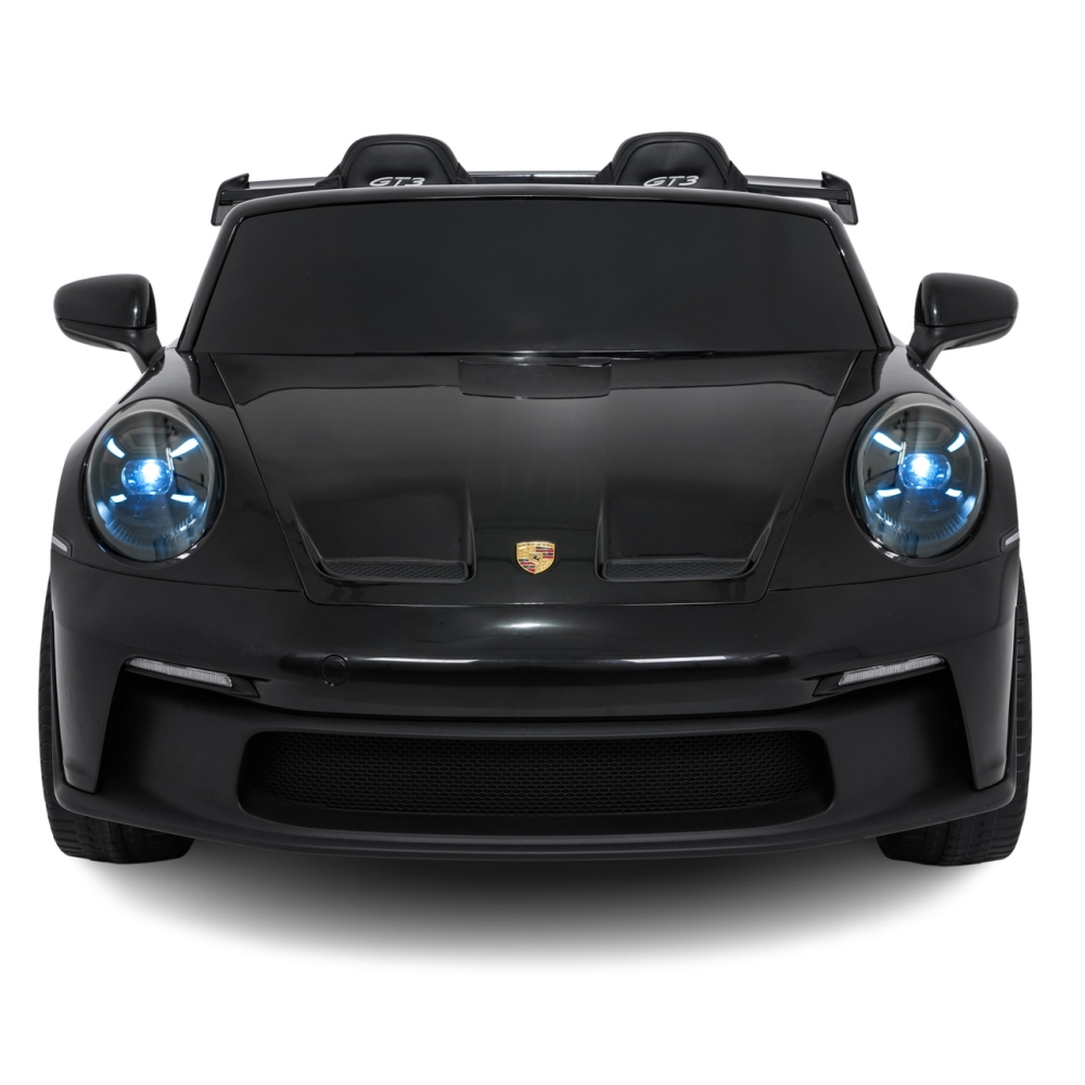 Dvivietis elektromobilis Porsche 911 GT3, Black-Elektromobiliai vaikams, Mašinos-e-vaikas