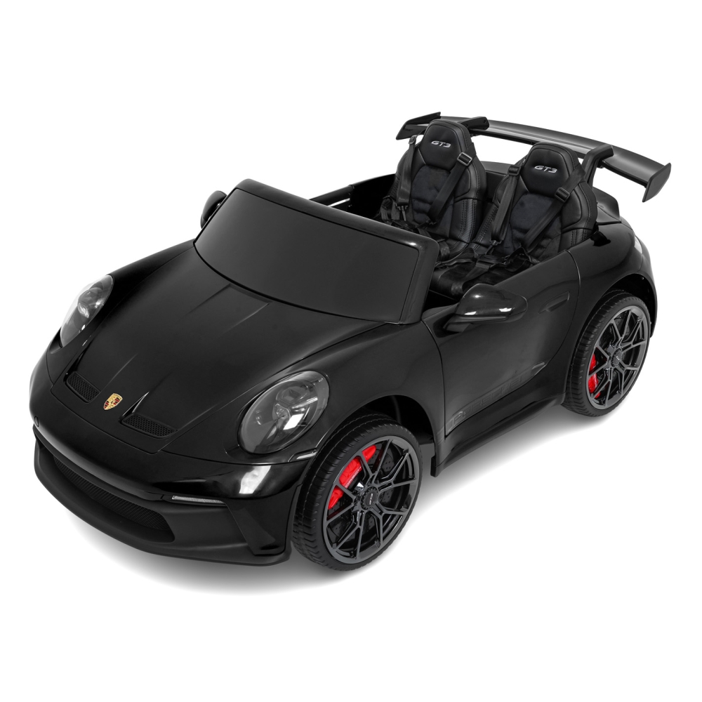 Dvivietis elektromobilis Porsche 911 GT3, Black-Elektromobiliai vaikams, Mašinos-e-vaikas