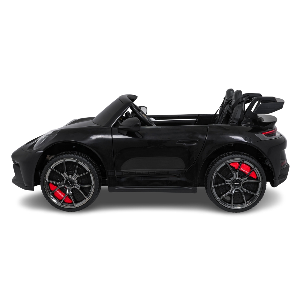 Dvivietis elektromobilis Porsche 911 GT3, Black-Elektromobiliai vaikams, Mašinos-e-vaikas