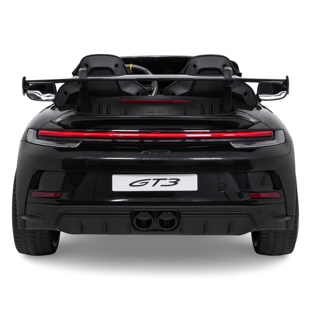 Dvivietis elektromobilis Porsche 911 GT3, Black-Elektromobiliai vaikams, Mašinos-e-vaikas
