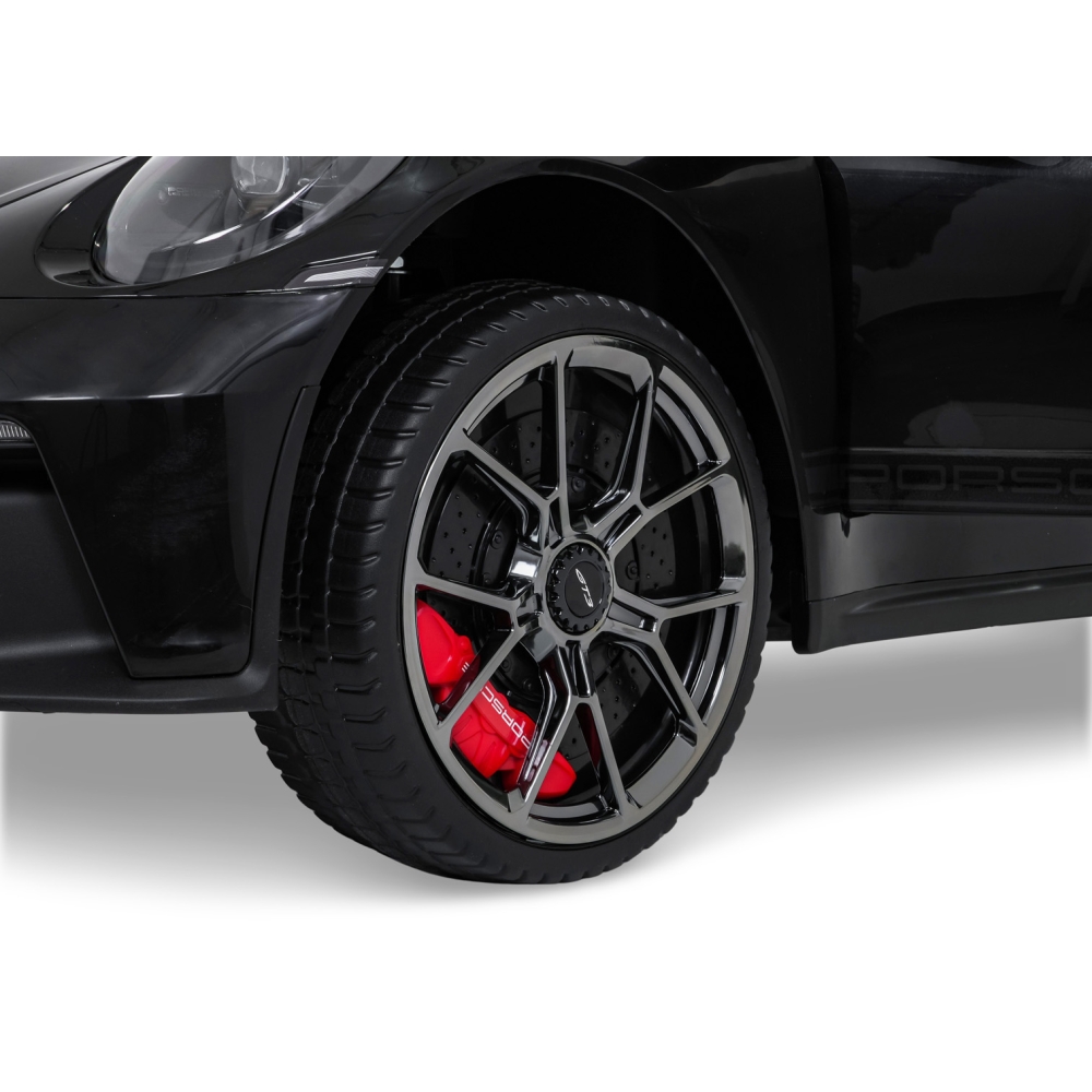Dvivietis elektromobilis Porsche 911 GT3, Black-Elektromobiliai vaikams, Mašinos-e-vaikas