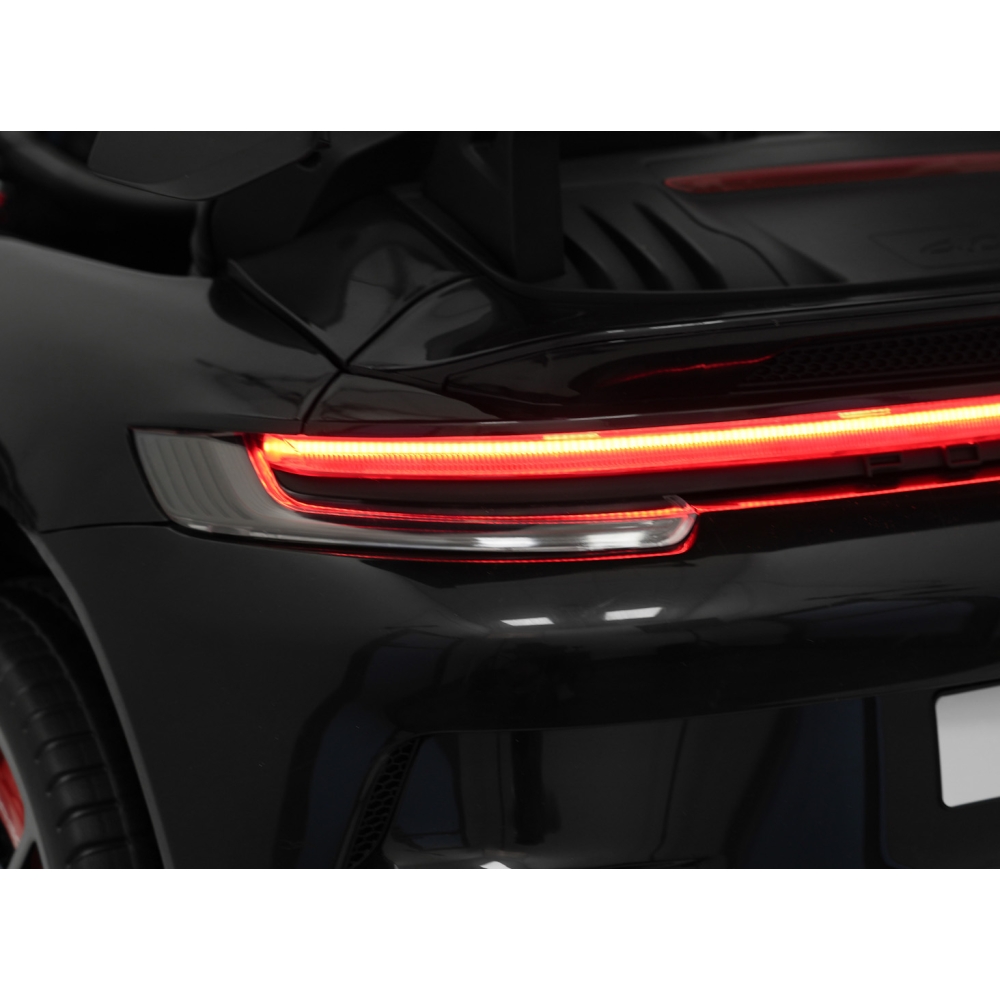 Dvivietis elektromobilis Porsche 911 GT3, Black-Elektromobiliai vaikams, Mašinos-e-vaikas