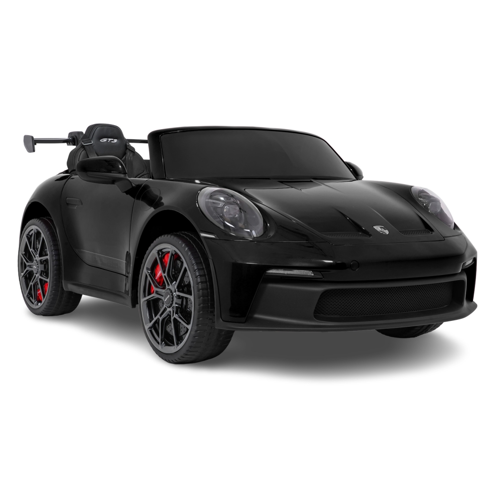 Dvivietis elektromobilis Porsche 911 GT3, Black-Elektromobiliai vaikams, Mašinos-e-vaikas