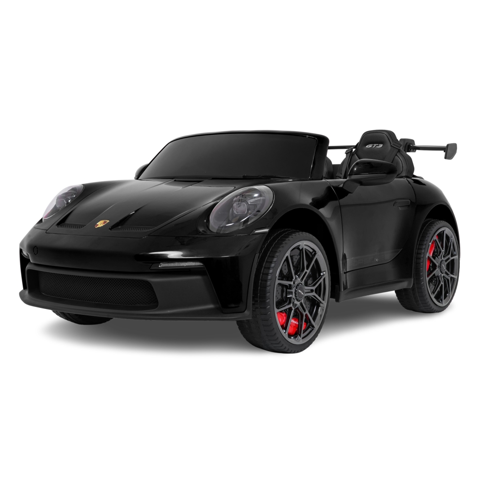 Dvivietis elektromobilis Porsche 911 GT3, Black-Elektromobiliai vaikams, Mašinos-e-vaikas