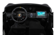 Dvivietis elektromobilis Porsche 911 GT3 MP4, Black-Elektromobiliai vaikams, Mašinos-e-vaikas