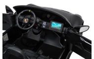 Dvivietis elektromobilis Porsche 911 GT3 MP4, Black-Elektromobiliai vaikams, Mašinos-e-vaikas