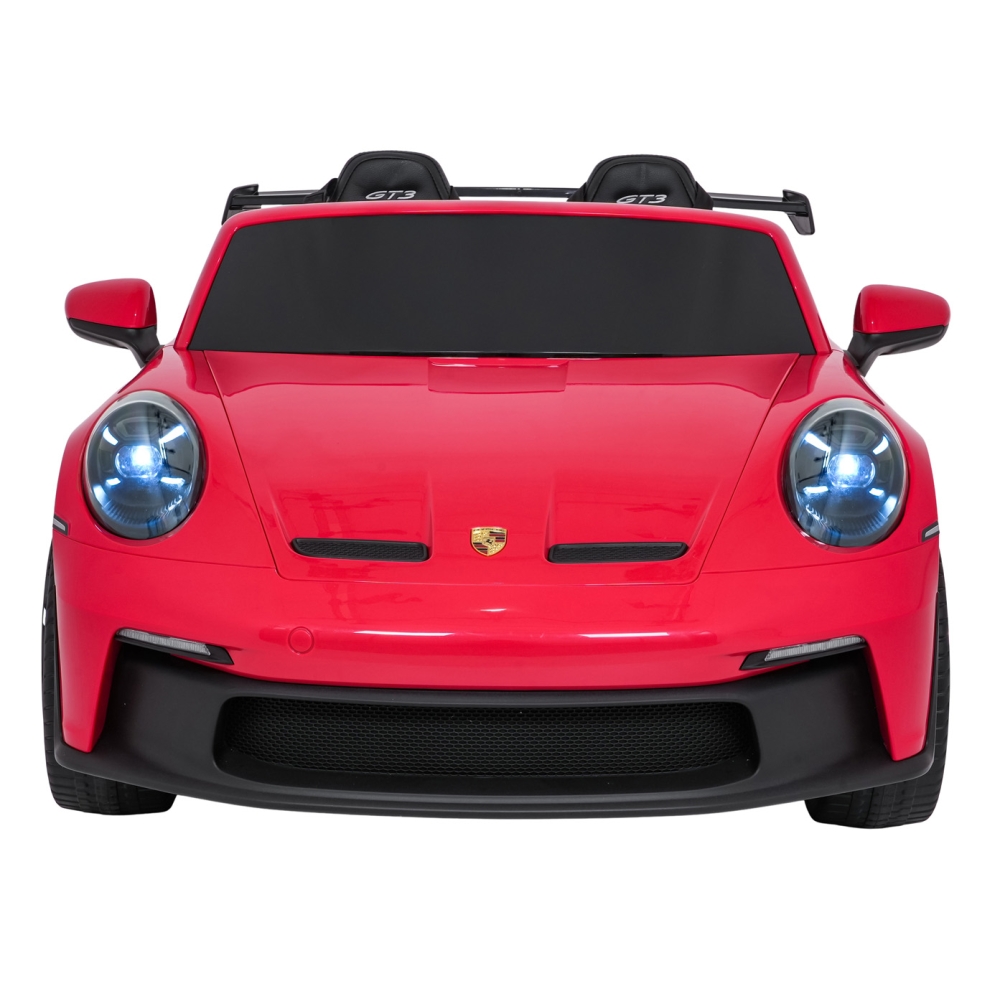 Dvivietis elektromobilis Porsche 911 GT3 MP4, Red-Elektromobiliai vaikams, Mašinos-e-vaikas