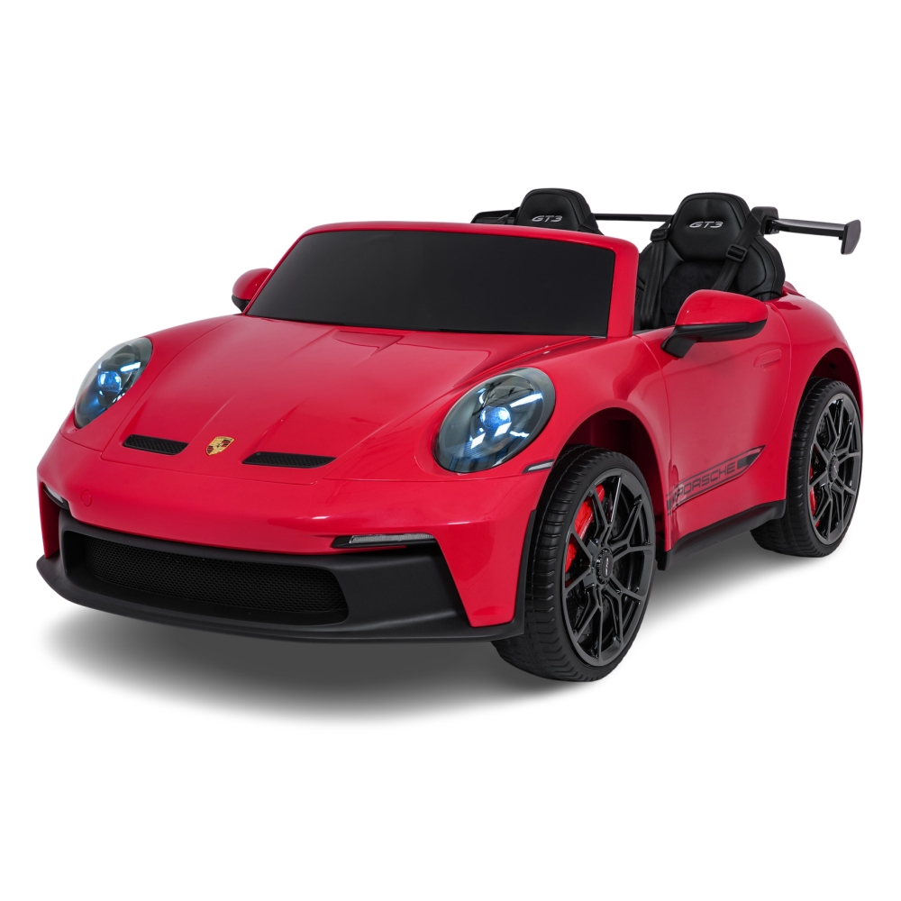 Dvivietis elektromobilis Porsche 911 GT3 MP4, Red-Elektromobiliai vaikams, Mašinos-e-vaikas