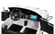 Dvivietis elektromobilis Porsche 911 GT3 MP4, White-Elektromobiliai vaikams, Mašinos-e-vaikas