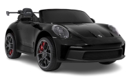 Dvivietis elektromobilis Porsche 911 GT3 STRONG, Black-Elektromobiliai vaikams, Mašinos-e-vaikas