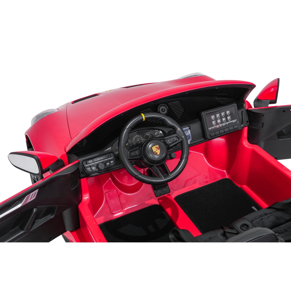 Dvivietis elektromobilis Porsche 911 GT3 STRONG, Red-Elektromobiliai vaikams, Mašinos-e-vaikas