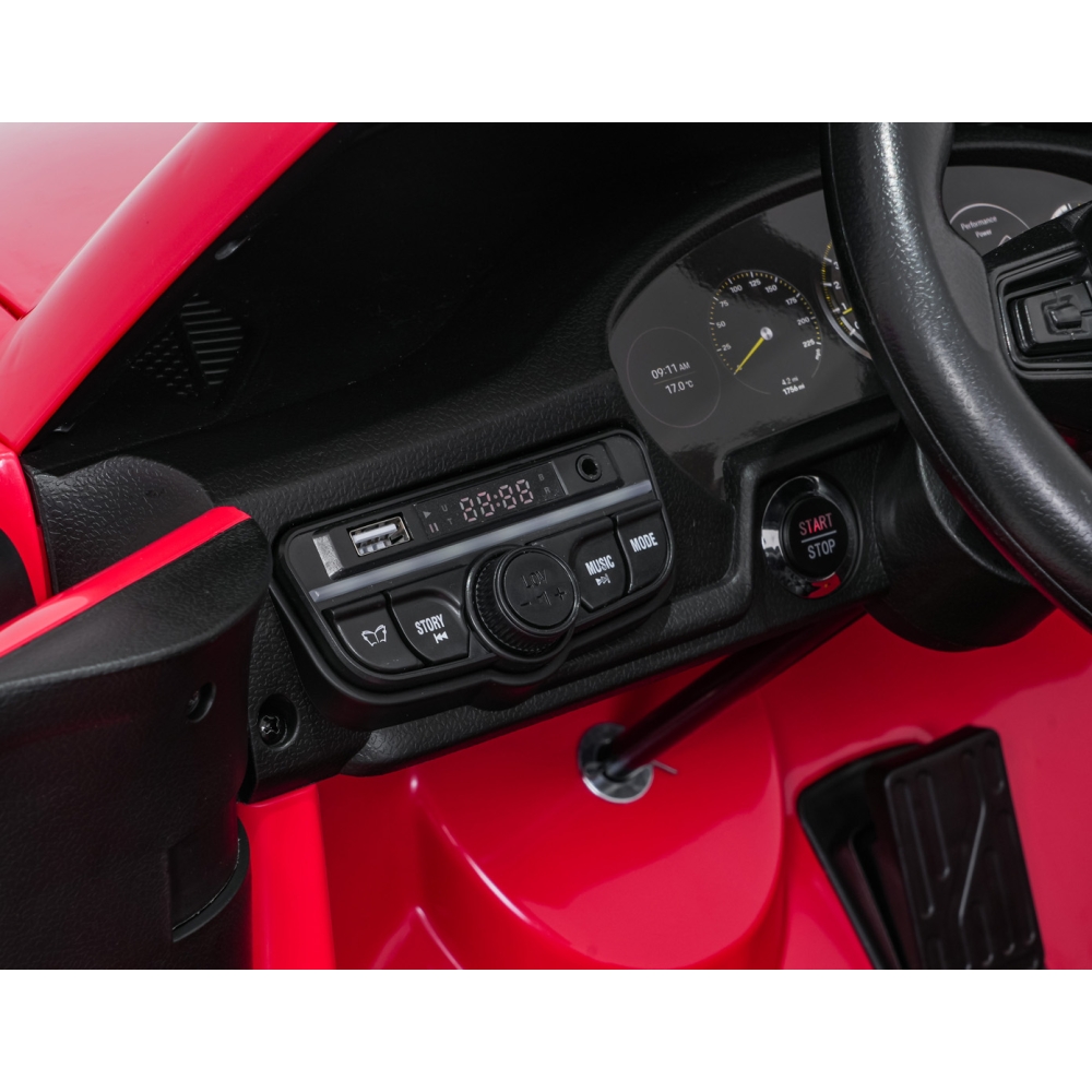 Dvivietis elektromobilis Porsche 911 GT3 STRONG, Red-Elektromobiliai vaikams, Mašinos-e-vaikas