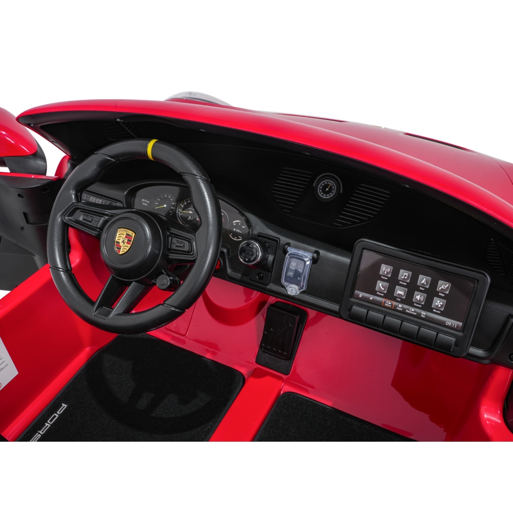 Dvivietis elektromobilis Porsche 911 GT3 STRONG, Red-Elektromobiliai vaikams, Mašinos-e-vaikas