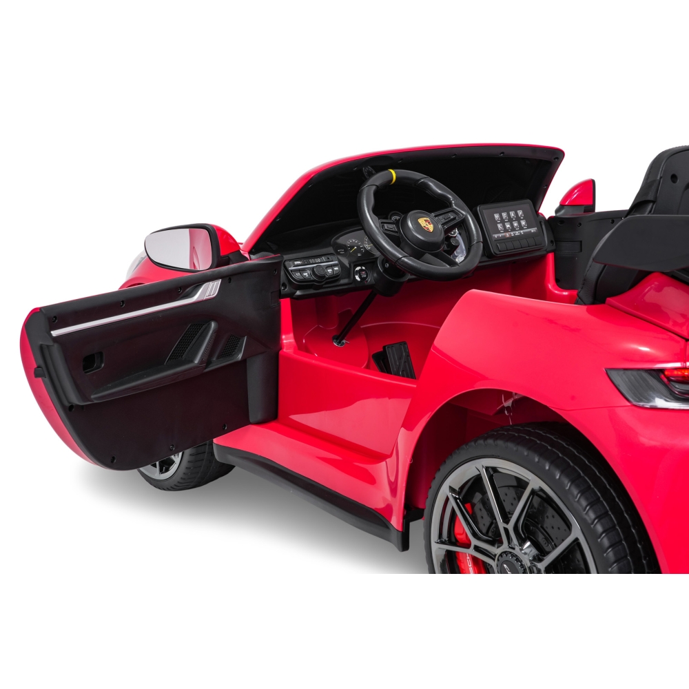 Dvivietis elektromobilis Porsche 911 GT3 STRONG, Red-Elektromobiliai vaikams, Mašinos-e-vaikas