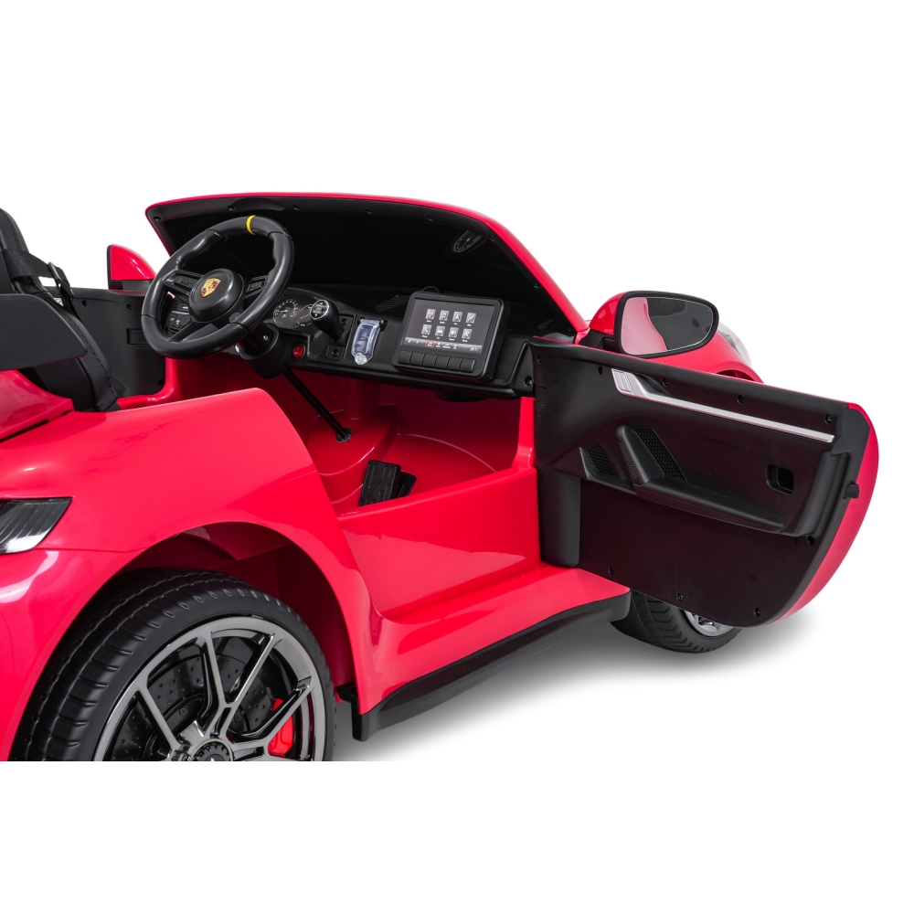 Dvivietis elektromobilis Porsche 911 GT3 STRONG, Red-Elektromobiliai vaikams, Mašinos-e-vaikas