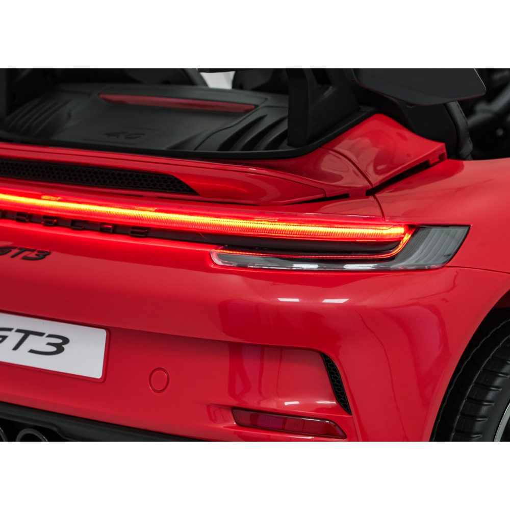 Dvivietis elektromobilis Porsche 911 GT3 STRONG MP4, Red-Elektromobiliai vaikams, Mašinos-e-vaikas