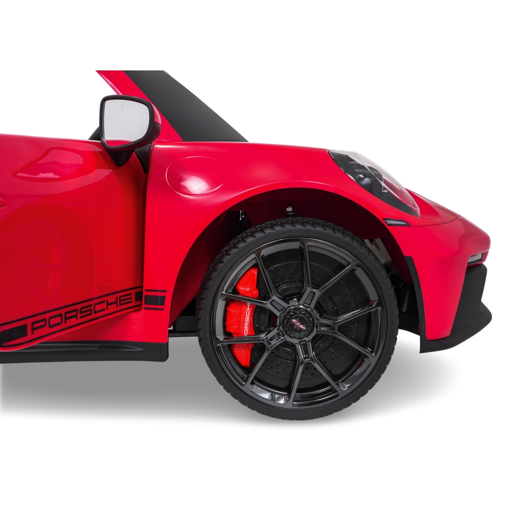 Dvivietis elektromobilis Porsche 911 GT3 STRONG MP4, Red-Elektromobiliai vaikams, Mašinos-e-vaikas