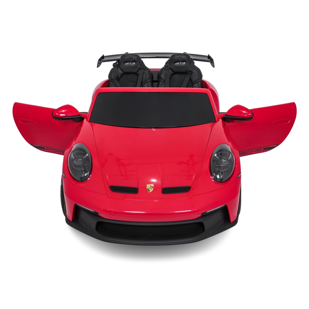 Dvivietis elektromobilis Porsche 911 GT3 STRONG MP4, Red-Elektromobiliai vaikams, Mašinos-e-vaikas
