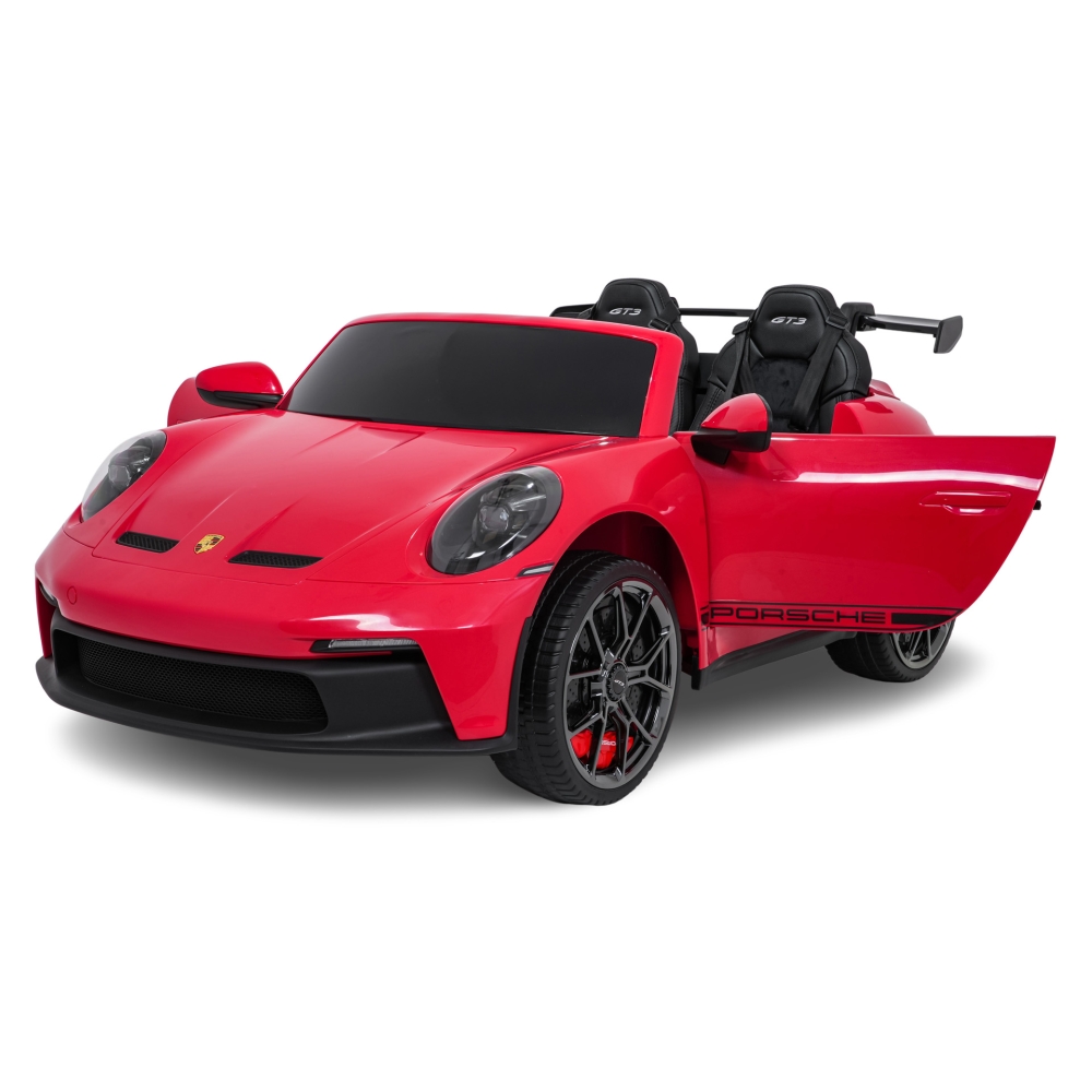 Dvivietis elektromobilis Porsche 911 GT3 STRONG MP4, Red-Elektromobiliai vaikams, Mašinos-e-vaikas