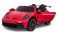 Dvivietis elektromobilis Porsche 911 GT3 STRONG MP4, Red-Elektromobiliai vaikams, Mašinos-e-vaikas