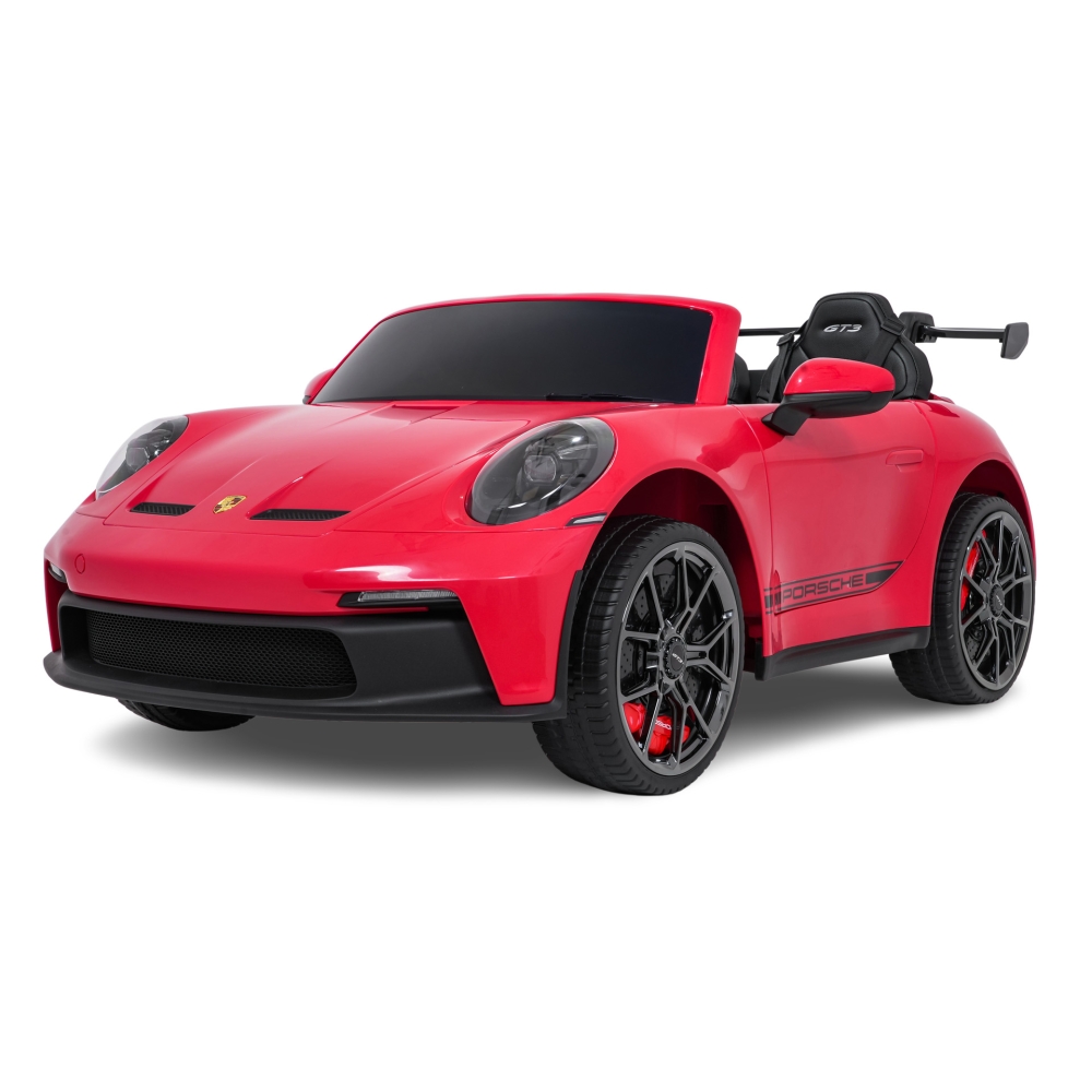 Dvivietis elektromobilis Porsche 911 GT3 STRONG MP4, Red-Elektromobiliai vaikams, Mašinos-e-vaikas