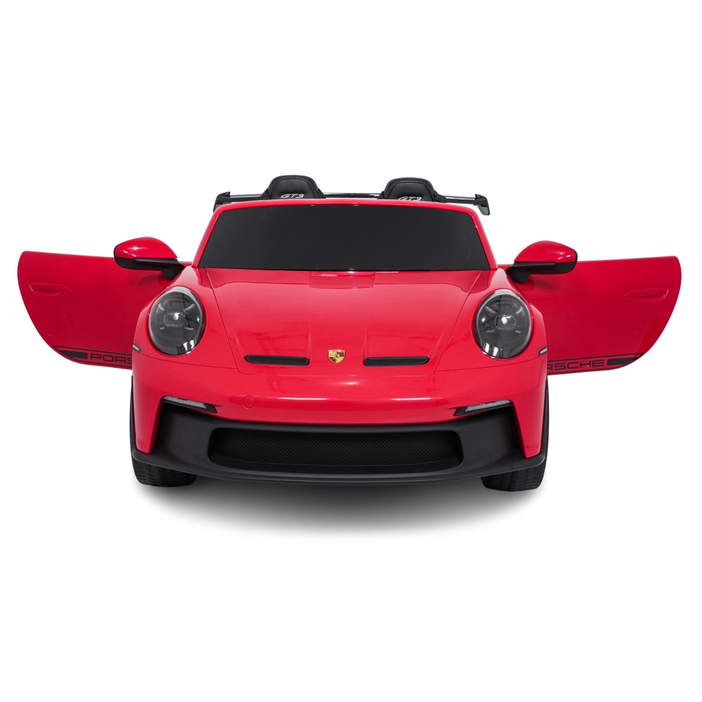 Dvivietis elektromobilis Porsche 911 GT3 STRONG MP4, Red-Elektromobiliai vaikams, Mašinos-e-vaikas