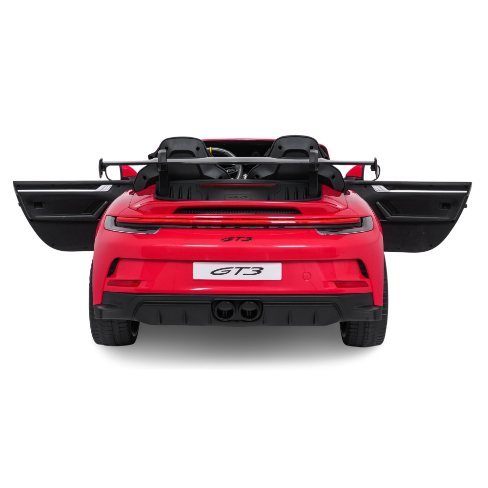 Dvivietis elektromobilis Porsche 911 GT3 STRONG MP4, Red-Elektromobiliai vaikams, Mašinos-e-vaikas