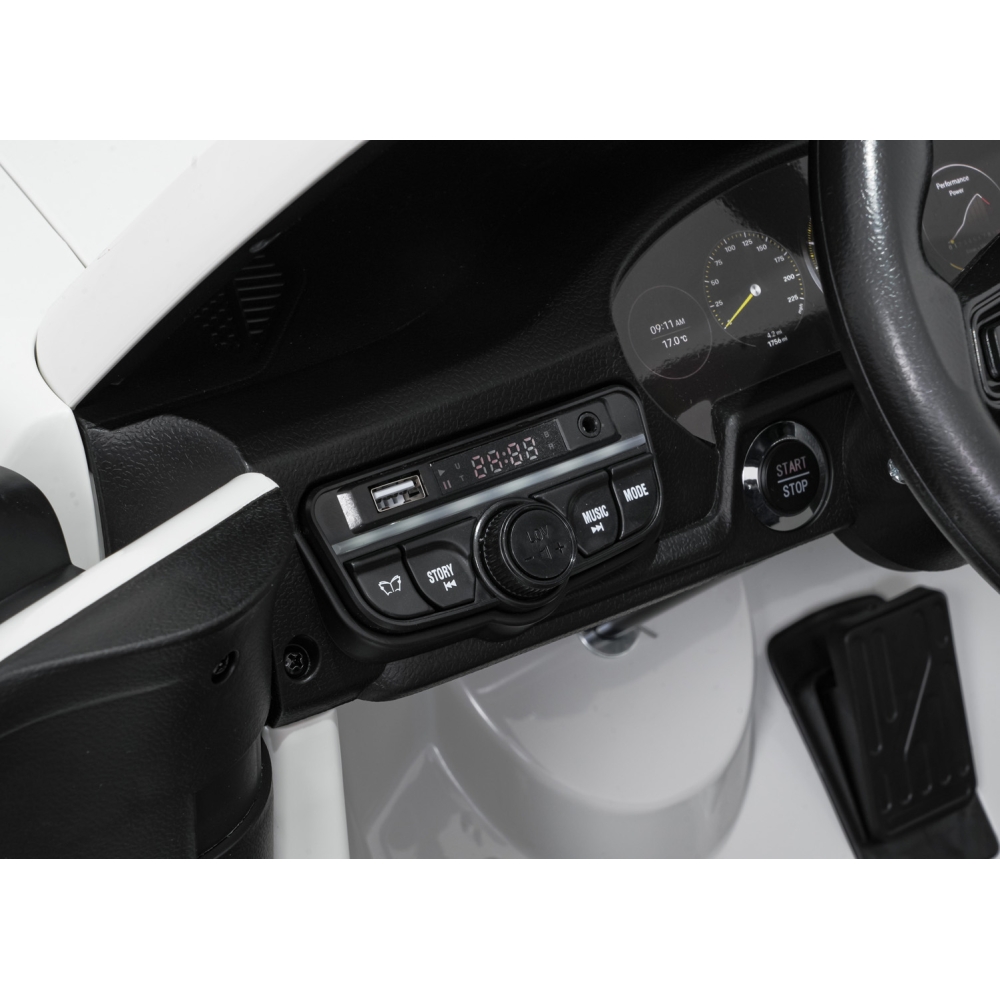 Dvivietis elektromobilis Porsche 911 GT3 STRONG MP4, White-Elektromobiliai vaikams, Mašinos-e-vaikas