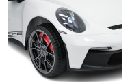 Dvivietis elektromobilis Porsche 911 GT3 STRONG MP4, White-Elektromobiliai vaikams, Mašinos-e-vaikas