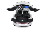 Dvivietis elektromobilis Porsche 911 GT3 STRONG MP4, White-Elektromobiliai vaikams, Mašinos-e-vaikas