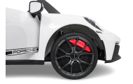 Dvivietis elektromobilis Porsche 911 GT3 STRONG MP4, White-Elektromobiliai vaikams, Mašinos-e-vaikas