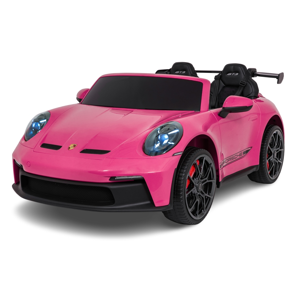 Dvivietis elektromobilis Porsche 911 GT3 STRONG MP4, Pink-Elektromobiliai vaikams, Mašinos-e-vaikas