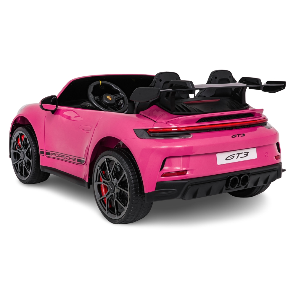 Dvivietis elektromobilis Porsche 911 GT3 STRONG MP4, Pink-Elektromobiliai vaikams, Mašinos-e-vaikas