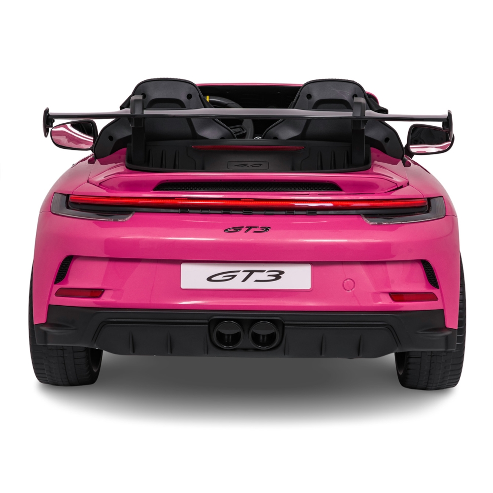 Dvivietis elektromobilis Porsche 911 GT3 STRONG MP4, Pink-Elektromobiliai vaikams, Mašinos-e-vaikas