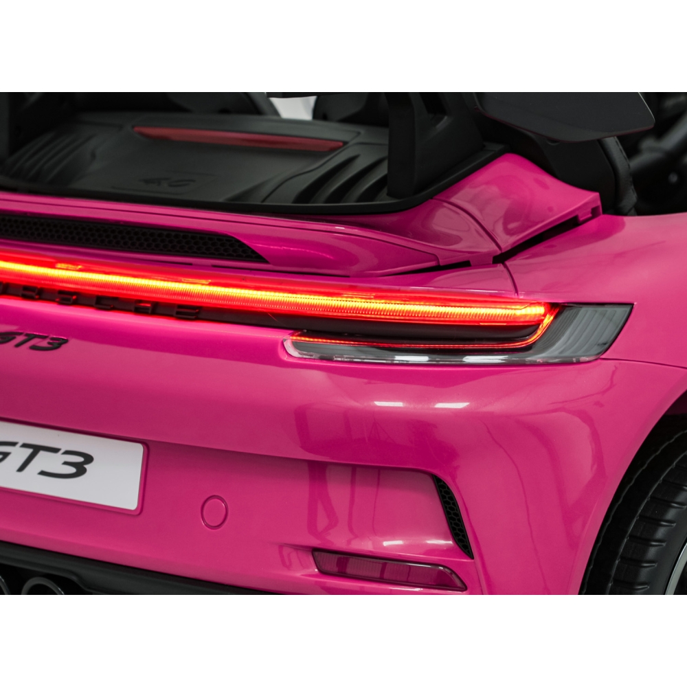 Dvivietis elektromobilis Porsche 911 GT3 STRONG MP4, Pink-Elektromobiliai vaikams, Mašinos-e-vaikas