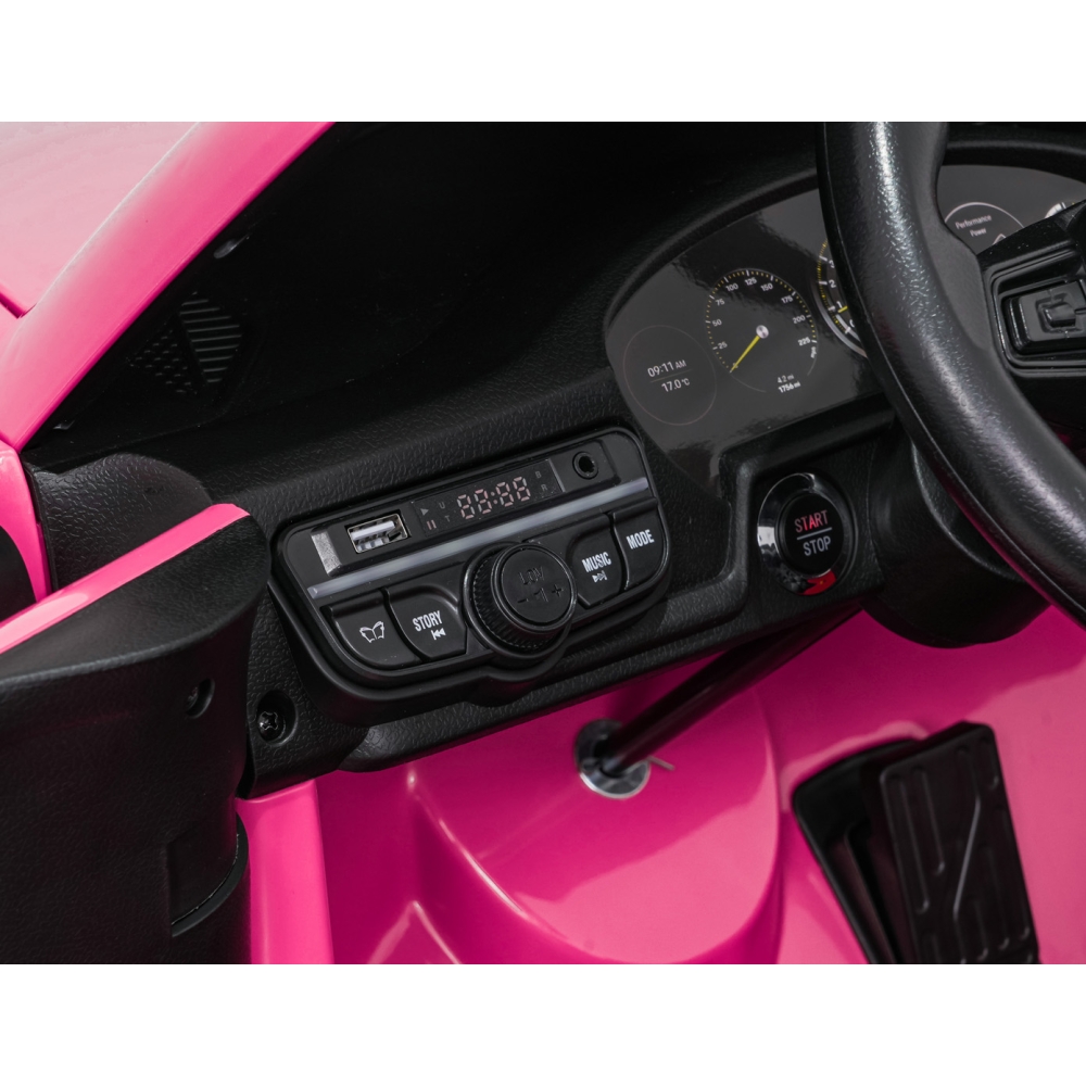 Dvivietis elektromobilis Porsche 911 GT3 STRONG MP4, Pink-Elektromobiliai vaikams, Mašinos-e-vaikas