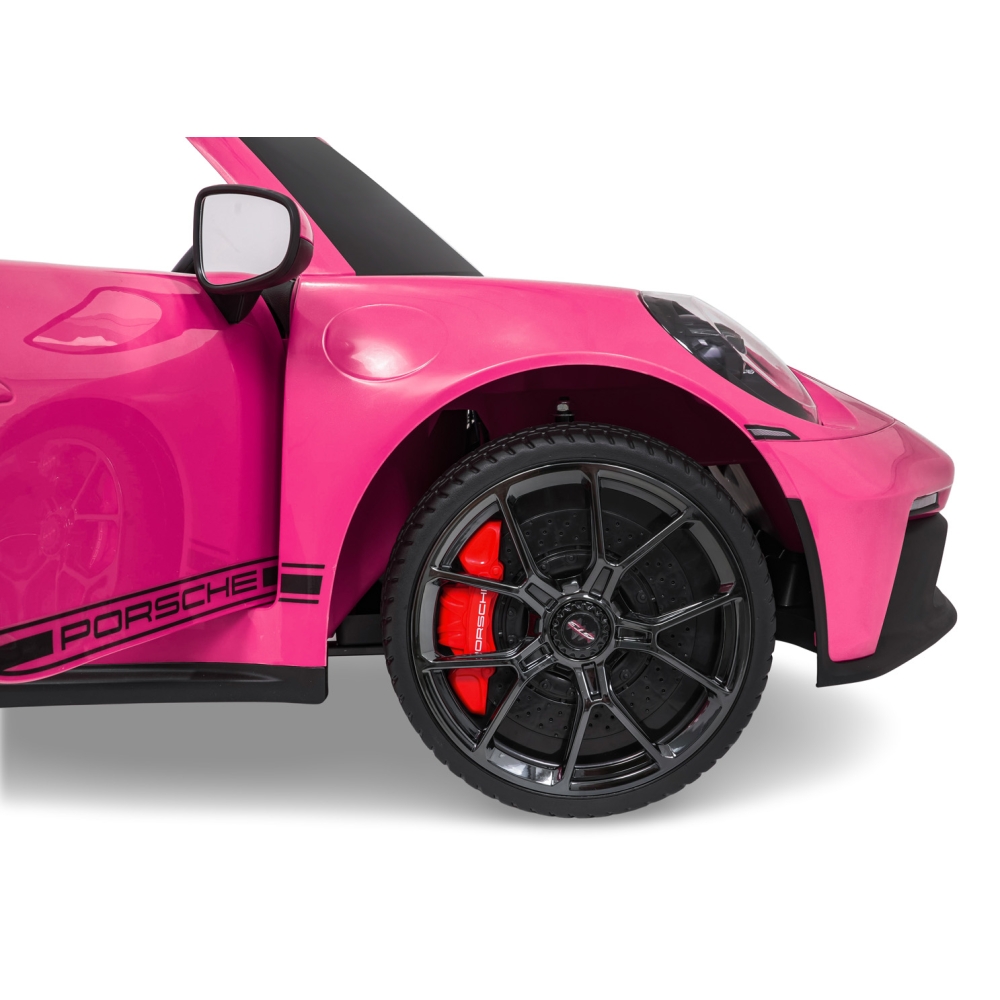 Dvivietis elektromobilis Porsche 911 GT3 STRONG MP4, Pink-Elektromobiliai vaikams, Mašinos-e-vaikas