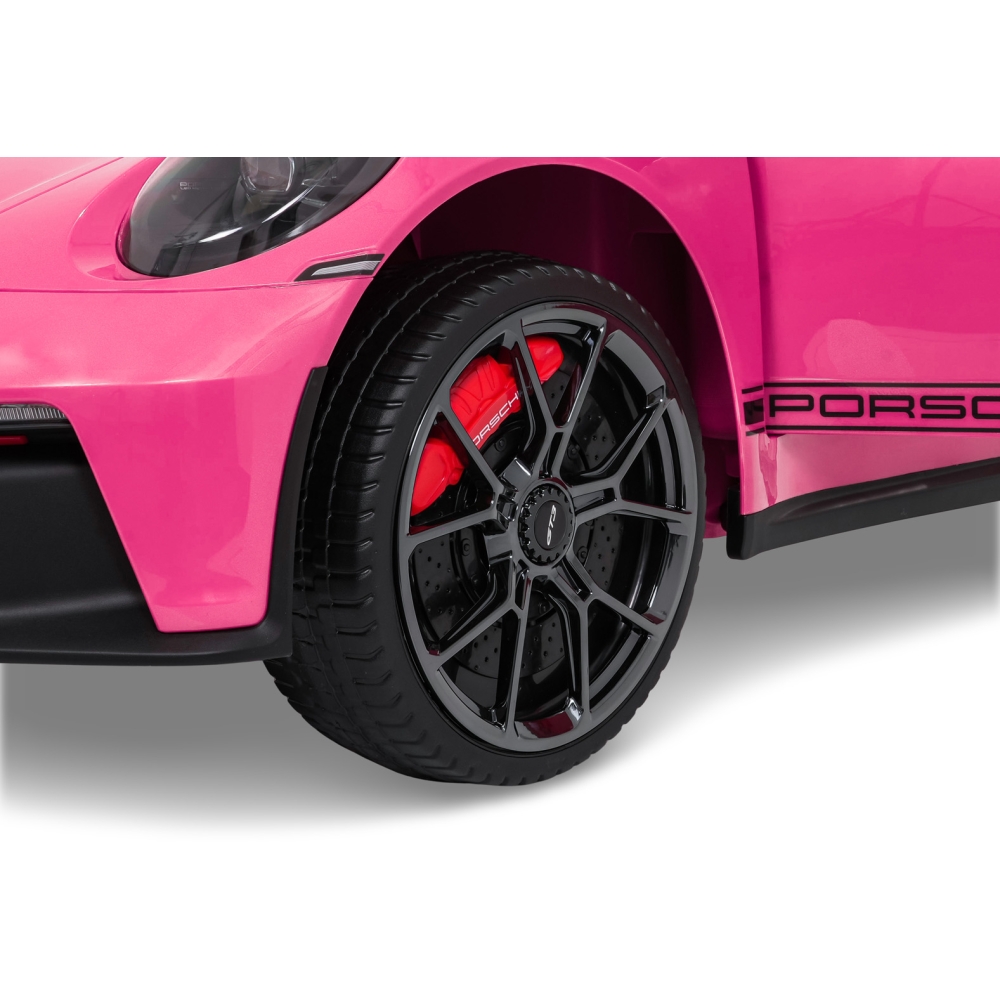 Dvivietis elektromobilis Porsche 911 GT3 STRONG MP4, Pink-Elektromobiliai vaikams, Mašinos-e-vaikas