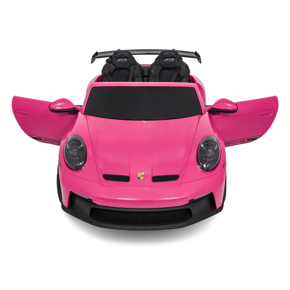 Dvivietis elektromobilis Porsche 911 GT3 STRONG MP4, Pink-Elektromobiliai vaikams, Mašinos-e-vaikas