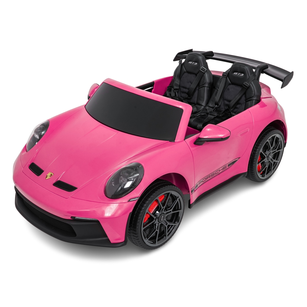 Dvivietis elektromobilis Porsche 911 GT3 STRONG MP4, Pink-Elektromobiliai vaikams, Mašinos-e-vaikas