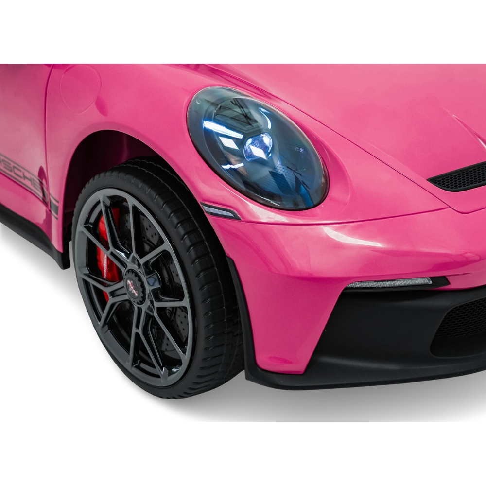 Dvivietis elektromobilis Porsche 911 GT3 STRONG MP4, Pink-Elektromobiliai vaikams, Mašinos-e-vaikas
