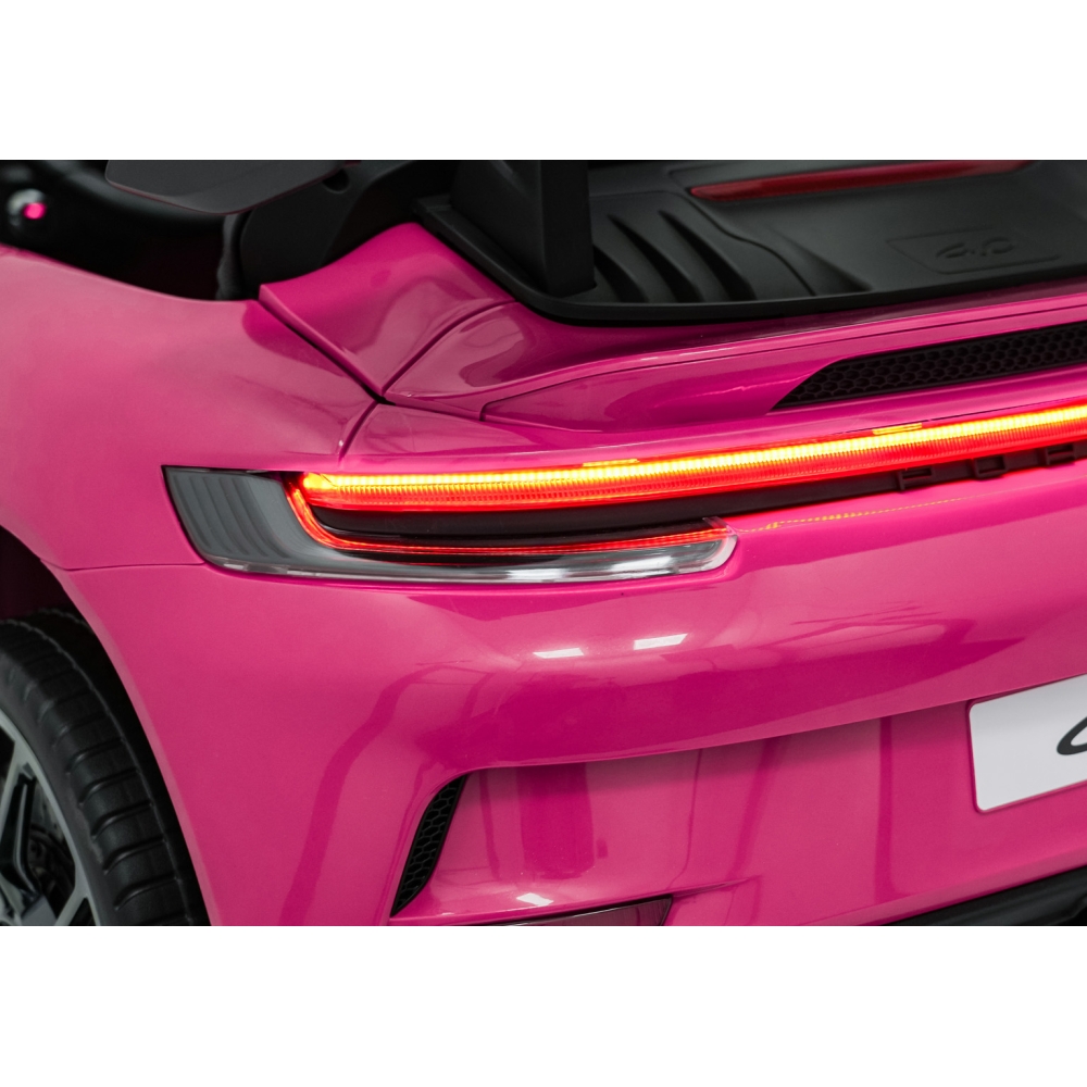 Dvivietis elektromobilis Porsche 911 GT3 STRONG MP4, Pink-Elektromobiliai vaikams, Mašinos-e-vaikas